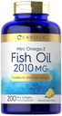 Carlyle Mini Fish Oil Softgels | 2010 mg | 200 Omega-3 Pillen | mit EPA & DHA | Non-GMO & Gluten Kostenlose Ergänzung