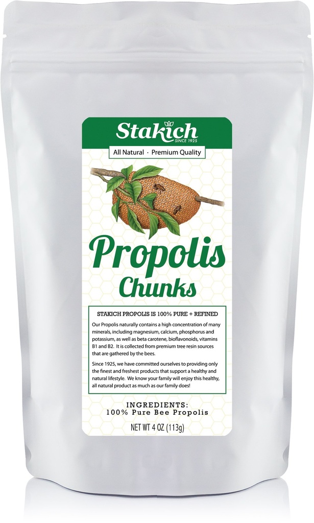 Pinces de propolis d'abeilles Stakich - Pure, Naturel - 4 Ounce