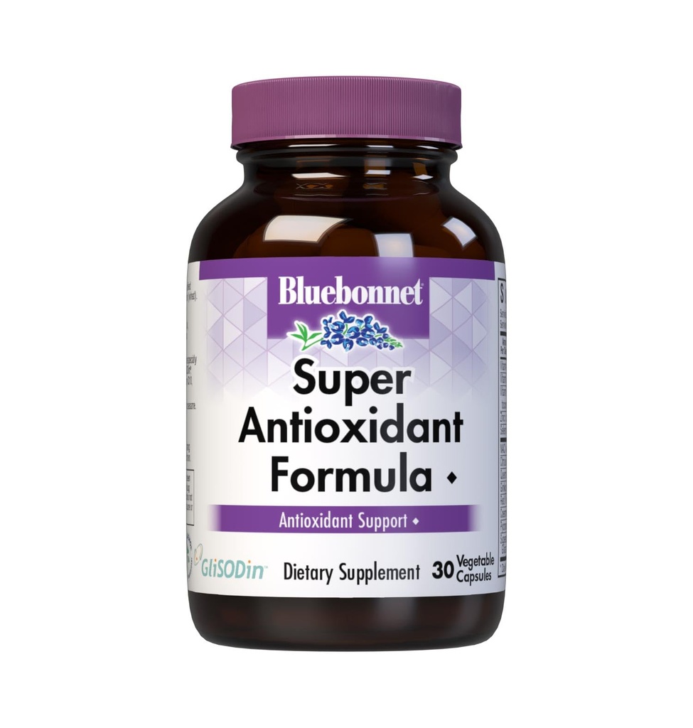 BlueBonnet Super Antioxidant Formel Vegetarische Kapseln, 30 Zähler
