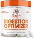 Genius Brand Genius Digestion Optimizer - Verdauungsergänzung für Gut Gesundheit und Immununterstützung - Keine proprietären Blends - Vegan, Non-GMO & Gluten-Free - 135 Veggie Kapseln