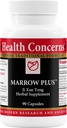 Préoccupations de santé Marrow Plus – Supplément à base de plantes de la génération de os et de sang – Formule à base de plantes chinoises pour l'anémie et le soutien de la circulation – Extraits d'Astragus, de Salvia et de Tangerine – 90 capsules