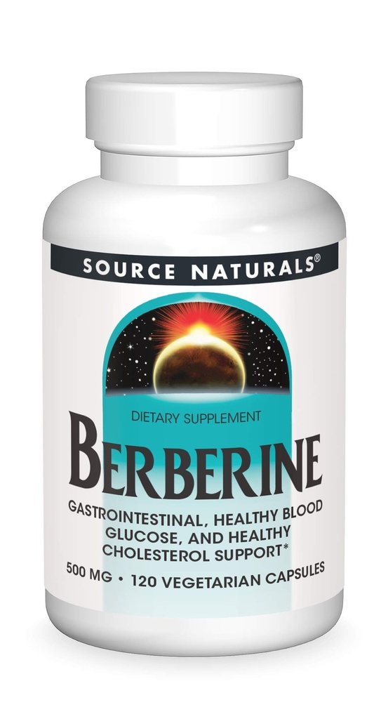 Source Naturals Berberine Capsule végétale, pour le soutien gastro-intestinal* - 120 Capsules végétariennes