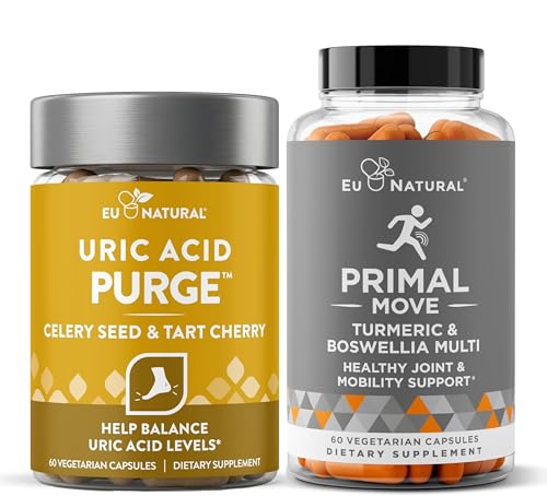 Uric Acid Purge und Primal Move Bundle - Advanced Whole-Body Joint Health Support für aktive Mobilität, Flexibilität und Komfort
