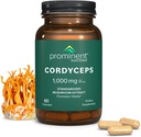 Complément alimentaire de Cordyceps - favorise la vitalité - 1000 mg, 60 Compte