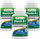 Best Naturals Vitamin B1 als Thiamine Mononitrate 100 mg Tabletten (120 Graf (Pack von 3))