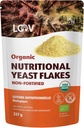 LOOV Organic Non-Fortified Nutritional Yeast Flakes - Vegan, Glutenfrei, Non-GMO Unfortified Nooch - Gute Quelle von natürlichen B-Vitamins - Kein hinzugefügt Salz oder Zucker - wiederverschließbare Tasche, 8 Unzen (227 Gramm)