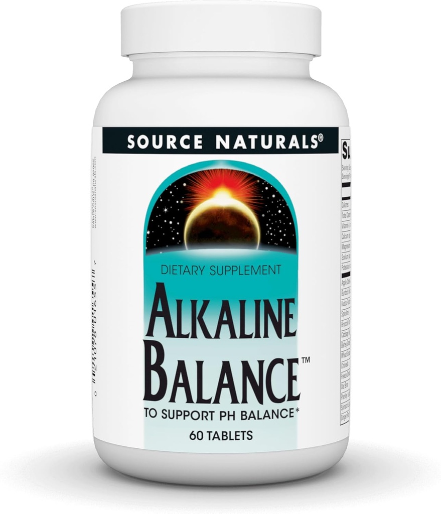 Source Naturals Alkaline Balance, pour soutenir PH Balance*, 60 comprimés