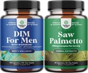 Bundle of Advanced DIM Supplement für Männer - Estrogen Blocker und Extra Strength Saw Palmetto Extract - für Frauen und Männer Haar Gesundheit und Urinary Support