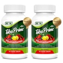 DEVA Tuba Prime Végétalien Multivitamine à haute puissance Vitamine et supplément nutritionnel minéral Antioxydants, mélange de fruits et de légumes, super champignons, probiotiques, prébiotiques, graines, herbes - 90 onglets, 2-pack