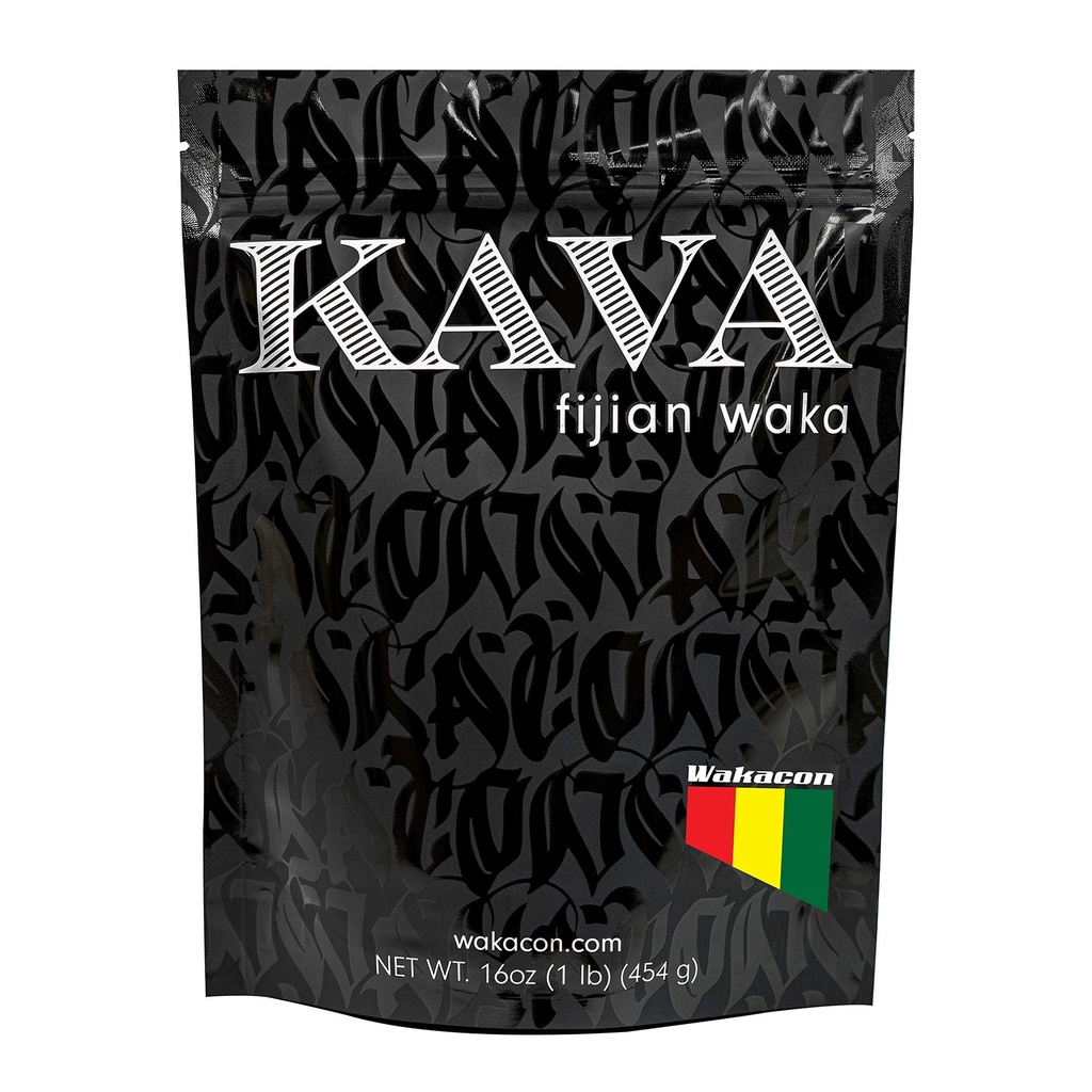 Poudre de Kava Waka – Poudre de racine de Kava authentique et noble de Fidji – Premium, d'origine responsable, 16 Oz