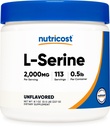 Nutricost L-Serine Powder, 113 Servierungen (.5LB) - 2.000 MG pro Servierung - Non-GMO, Glutenfrei