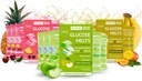 Glucose SOS Melts Hergestellt mit Dextrose Pulver Natürliche Frucht reine Zucker, wie Glucose Tabs, Fast Acting Tabletten, die mit 15 Individuelle 15g Servierungen von 3 verschiedenen Geschmacksrichtungen schmelzen