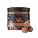 JustFoodForDogs 10-in-1 Multifunktions-Ergänzungskäse für Hunde, Superfood-Mischung, Glucosamin, Omega-3 Fettsäuren, Hautgesundheit, Gemeinsame Gesundheit, Probiotika, Pflanzen-Based, Human Grade - 45 Count