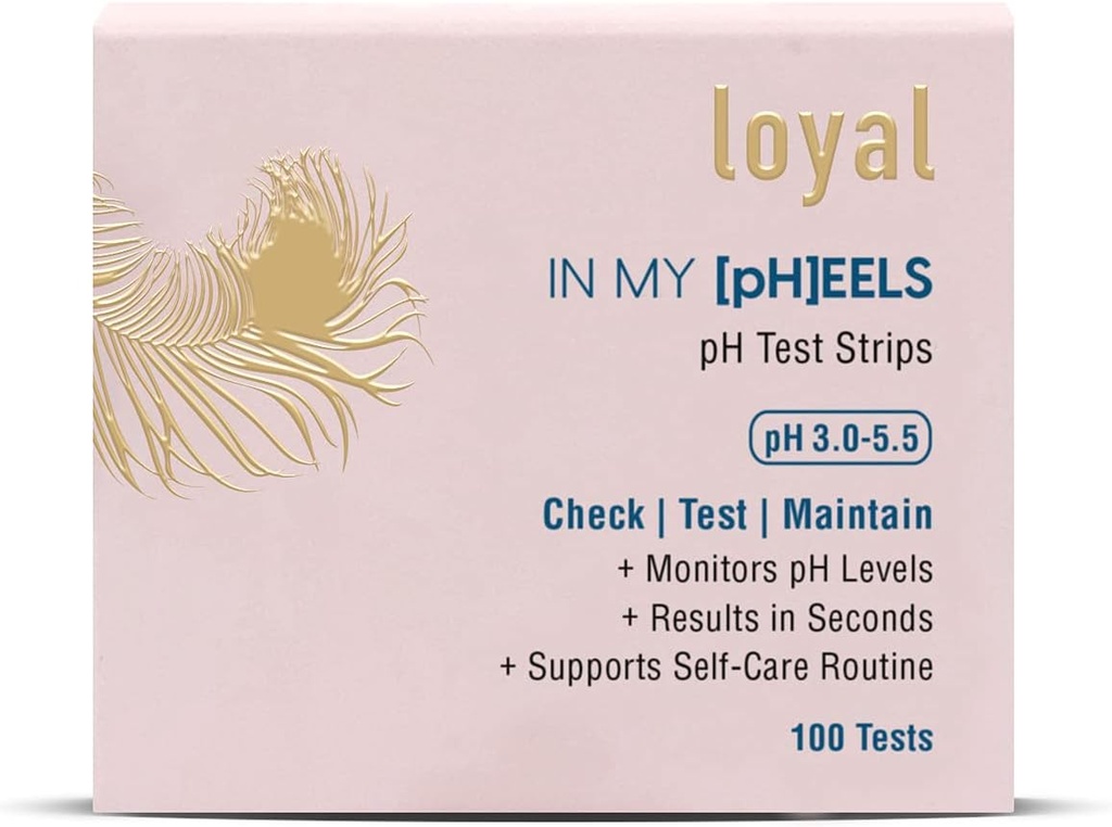 Loyal in My [PH] EELS Feminine pH Test Strips 3-5.5 | Überwacht pH-Wert-Ebenen | Ergebnisse in Sekunden | Unterstützt Self-Care Routine (100 Tests)