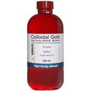 True Colloidal Gold (50 ppm) - 99,99+% Reinheit - 250 mL (8,45 Fl Oz) in einem klaren BPA-freien Plastikflasche, 1 Graf (Pack von 1)