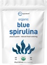Bio Blue Spirulina Powder (Phycocyanin Extract), 30 Servierungen - No Fishy Smell, 100% Vegan Protein aus Blue-Green Algae, Natürliche Luminous Food Coloring für Glatteien, Backen, Getränke & Kochen
