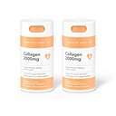 Santé par Habit Collagen Supplément 2 Pack (120 Capsules) - Vitamine C et Vitamine E, 2000mg, Collagène Peptides, Absorption Supérieure, Soutenir votre peau, Non-OGM, Sans sucre (2 Pack)
