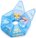 Wöchentliche Pille Organizer Große 7 Tage Pille Box Organizer Tägliche Medizin Fall für Vitamin Fisch Öl Pillen ergänzt Arthritis Freundlich