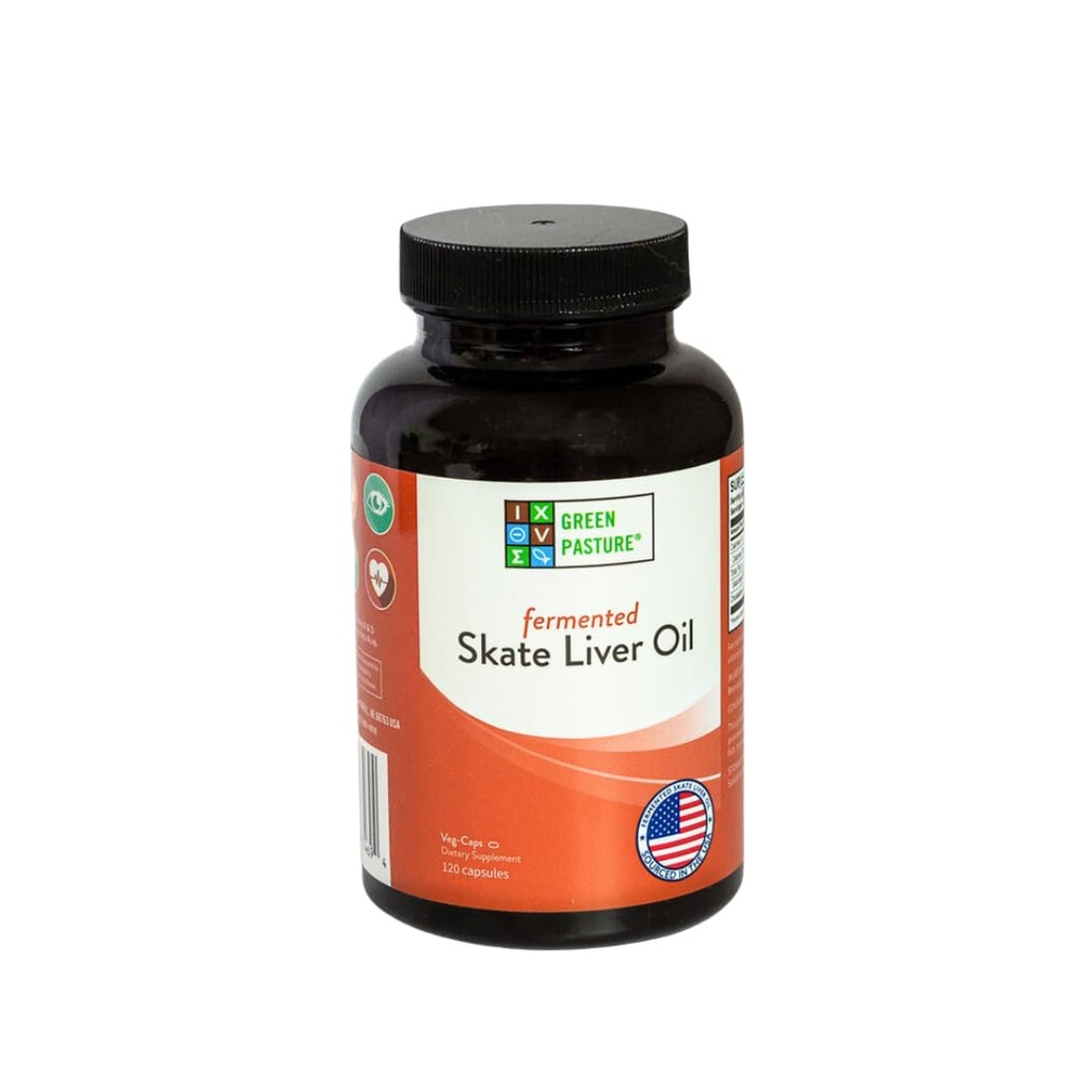 Grüne Weide Fermented Skate Liver Oil - 120 Kapseln