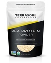 Terrasoul Superfoods Organic Pea Protein (Unflavored, Smooth Texture), 1.5 Pounds