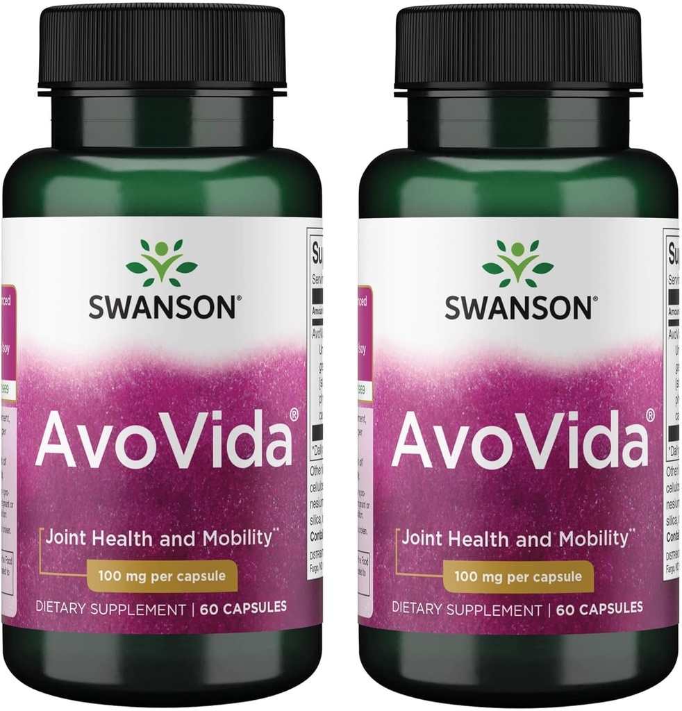 Swanson Avovida 100 Milligrammes 60 Capsules (2 Pack)