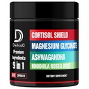 Bouclier de cortisol 9in1 - Glycinat de magnésium et ashwagandha avec Rhodiola, Phosphatidylsérine, Fleur de passion, L-Theanine, Apigenin, Licorice, Magnolia - Repose Well & Mood Balance - 60 comte