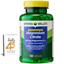Citrate de magnésium de Spring Valley Citrate de magnésium Citrato de Magnesio 1000mg Capsules de 1000mg Meilleur supplément de magnésium pour les femmes