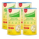 Almased Vanilla Replacement Meal Shake - Protéines de base à faible glycémie Poudre- Poids nutritionnel Supplément de soutien de la santé - Vanilla Flavor - 17,6 oz (1,1 livre (4 paquets))