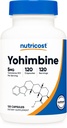 Nutricost Yohimbine HCl 5mg, 120 Kapseln - Glutenfrei und nicht-GMO