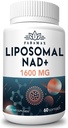 1600 mg Liposomal NAD Ergänzung, 98% reine NAD+ Ergänzung, Überlegene Absorption, Alternative zu Nicotinamid Riboside oder NADH zu erhöhen NAD+ für Aging Defense, Energie, Langlebigkeit,60 Softgels