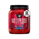 BSN N.O.-XPLODE Poudre de pré-entraînement, supplément énergétique pour les hommes et les femmes avec créatine et bêta-alanine, saveur: Raz bleu, 60 portions