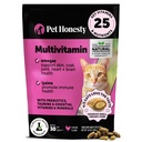 Cat Multivitamin Crunchy & Creamy Chews - Cat Treats for Health + Immune, Joint Support, Skin & Coat, & Digestion - Vitamine mit Omega 3s, Lysine & Probiotics (30 Tage Versorgung)