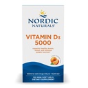 Nordic Naturals Vitamin D3 5000, Orange - 120 Mini Soft Gels - 5000 IU Vitamin D3 - Unterstützt gesunde Knochen, Mood & Immunsystem Funktion - Non-GMO - 120 Servietten