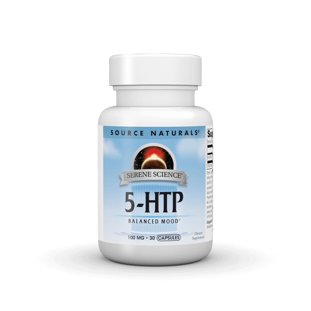 Source Naturals Serene Science 5-HTP, Mood équilibré* 100 mg - 30 capsules