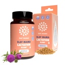 OAT MAMA Organic Lactation Supplement - 'Slay Mama' Blessed Thistle & Fenugreek Kapseln - Kräuter Lactation Blend, Postpartum Unterstützung für stillende Mütter