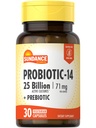 Sundance Probiotic-14:00 25 Million Cultures de 30 Capsules avec Prébiotiques.