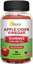 aSquared Nutrition Apfel Apfelessig Gummi - 1500mg mit der Mutter - 90 ACV Gummies w/Vitamin B6 & B12, Folsäure - Vegan Gummy Supplement Alternative zu Kapseln Pillen & Getränke