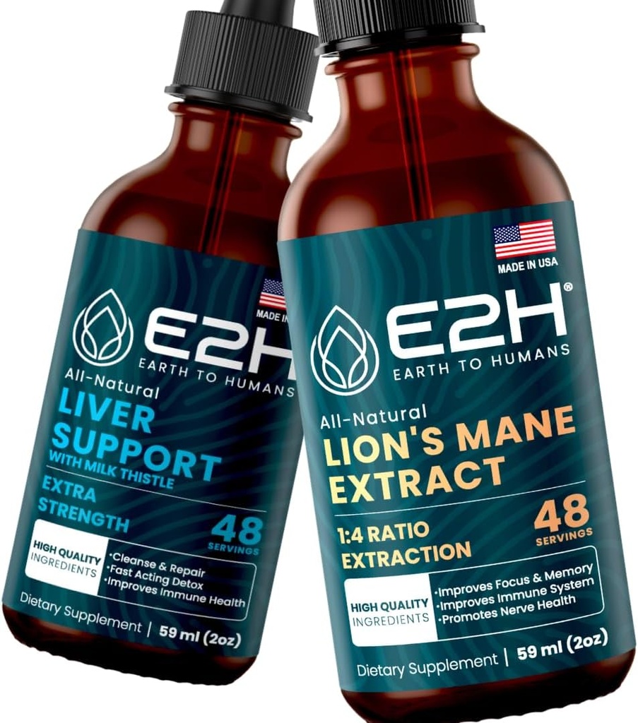 E2H: Supplément de soutien du foie et supplément de champignons Cordyceps