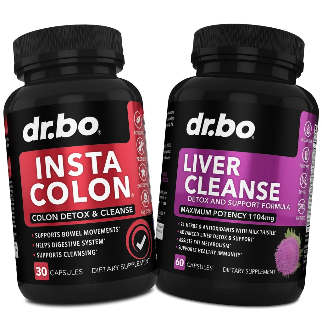 Colon Cleanser Detox & Liver Cleanse - 15 jours Colon Cleanse Pills & Liver Detox Support Supplément Thistle de lait Dandelion - Bowel Mouvement Suppléments pour l'estomac intestinal Bloating Gut Body Flush