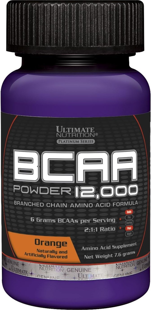 Ultimate Nutrition Flavored BCAA 12.000mg verzweigte Kette Aminosäure Ergänzung Pulver, Orange, Single Serving