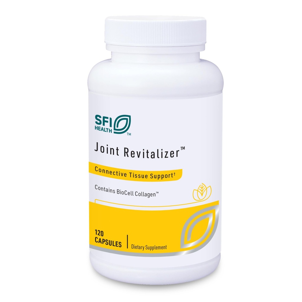 Klaire Labs SFI Health Joint Revitalizer - Formule de peptide de collagène hydrolysé breveté avec Chondroïtine, MSM et acide hyaluronique, support tissulaire conjonctif hypoallergénique (120 capsules)