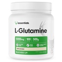 Poudre L-glutamine 500g, sans gluten, non-OGM, non aromatisée (100 portions)