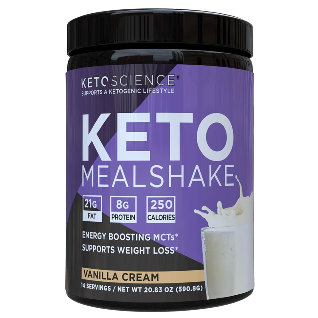 Keto Science Ketogenic Meal Shake Vanille Nahrungsergänzung, reich an MCT und Protein, verpackt mit Collagen, Vitamine und Mineralien, Keto und Paleo Friendly, Weight Loss, (14 Portionen), 20.49 Oz
