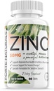 Zink 50mg, (60 Tabletten), speziell für empfindliche Stomach, Immununterstützung, Haut und Haar, Vegan Zinkergänzung, Non-GMO Made in USA