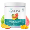 One Sol Pre-Workout für Frauen, Enhanced Pump & Focus, No Jitters or Crash, Natural Ingredients, 100% Vegan, Gluten Free & Soy Free, (Mango Guava)