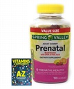Spring Valley Santé prénatale des adultes Multivitamine DHA et acide folique, Fruit, 190 Gummies+Better Guide Vitamines Suppléments Livre