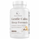 Gentle Calm Sleep Formula with Magnesium, L-Theanine, Melatonin, GABA, 5-Htp | Sleep Aid | Non-GMO - 60 Capsules
