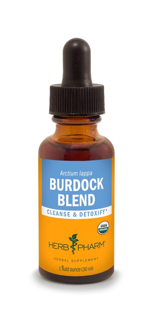 Herb Pharm Burdock Blend Liquid Extract zur Unterstützung von Reinigung und Entgiftung - 1 Unze (DBURD01)