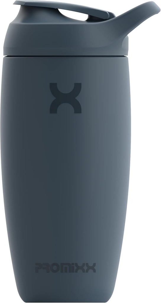 Promixx Pursuit Shaker Bottle - Insulated Edelstahl Shaker Cup - 18oz - Mitternacht Blau