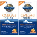 Garten des Lebens EPA/DHA Omega 3 Fischöl - Minami Natural Brain Funktion, Herz- und Stimmungsergänzung, 120 Zähler (60-ct 2-Pack)